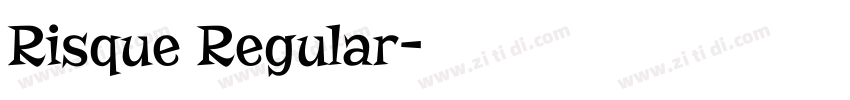 Risque Regular字体转换